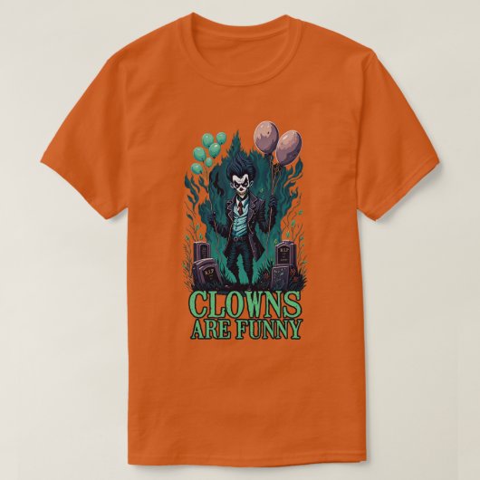 Clowns zijn grappig t-shirt (Design voorkant)