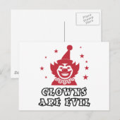 Clowns zijn het aambeeld briefkaart (Voorkant / Achterkant)