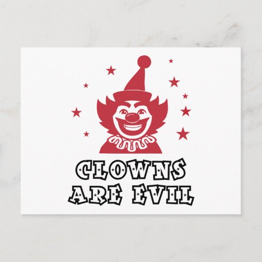 Clowns zijn het aambeeld briefkaart (Voorkant)