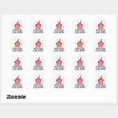 Clowns zijn kwaadaardig ronde sticker (Vel)