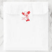 Clowns zullen me Stickers/envelopzegels eten Ronde Sticker (Tas)