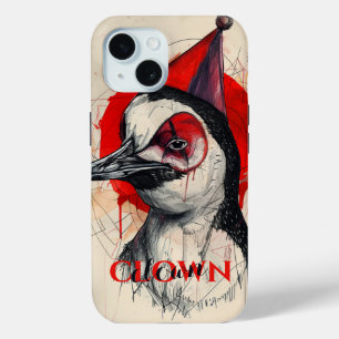 clownspinguïn iPhone 15 case
