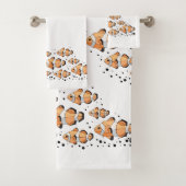 Clownvis Bathroom Towel Set Bad Handdoek (Insitu)