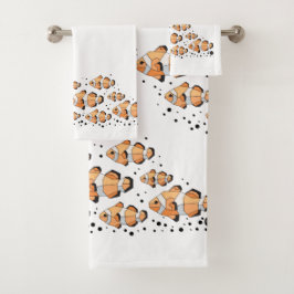 Clownvis Bathroom Towel Set Bad Handdoek