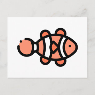 Clownvis Briefkaart