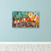 Clownvis Canvas Afdruk (Insitu (Houten vloer))