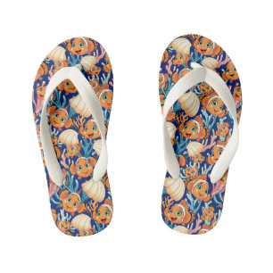 Clownvis Cartoon leuk Familie Onderwater Kinder Teenslippers
