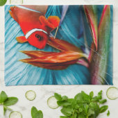 Clownvis in keukenhanddoek van het Paradijs (Gevouwen)