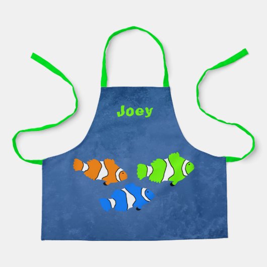 Clownvis Kid Chef Maatwerk Schort (Voorkant)