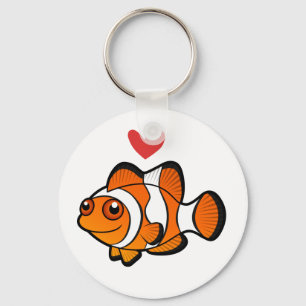 Clownvis Liefde Sleutelhanger