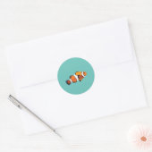 Clownvis Ronde Sticker (Envelop)