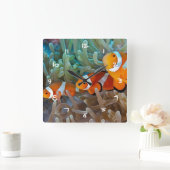 Clownvis Vierkante Klok (Huis)