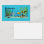 Clownvissen op het koraalrif visitekaartje (Voorkant / Achterkant)