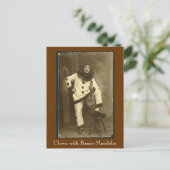 clownwbanjomando, beddengoed met Banjo-Mandolin Briefkaart (Staand voorkant)