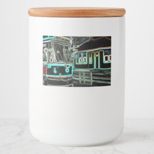 CLRV Neon at stn Food Container Label Set (10 pk) Voedselcontainer Etiket