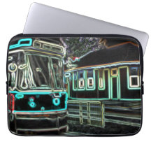 CLRV Neon at stn Neopreen Laptop Sleeve 13 inch