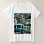 CLRV Neon at stn Vrouwen Plus Maat T-Shirt (Design voorkant)