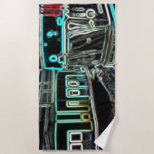CLRV Neon bij Stan Beach Towel Strandlaken (Voorkant)