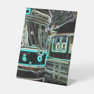 CLRV Neon bij stn 20cmx25cm voetstuk Reclamebord Met Voetstuk