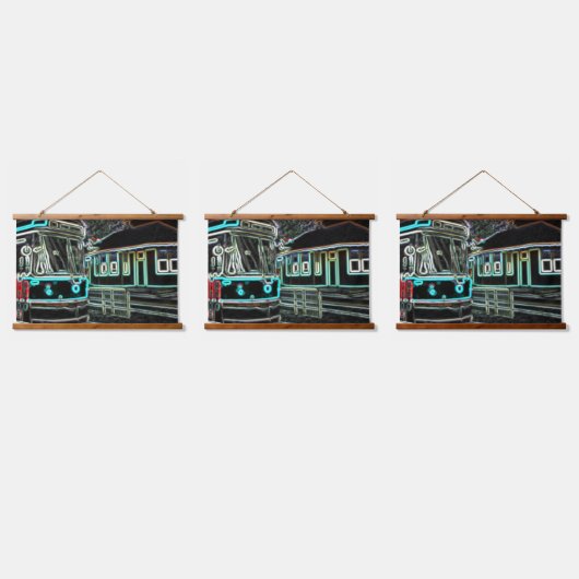 CLRV Neon bij stn 91x66cm 3set Houten Wandtapijt Hangend Wandkleed (Driedubbel)