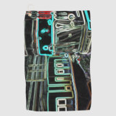CLRV Neon bij stn Golf Towel Golfhanddoek (Voorkant)