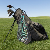 CLRV Neon bij stn Golf Towel Golfhanddoek (Groen)