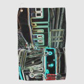 CLRV Neon bij stn Golf Towel Golfhanddoek (Voorkant)