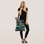 CLRV Neon bij stn Grote Schouder Tas (Op model)