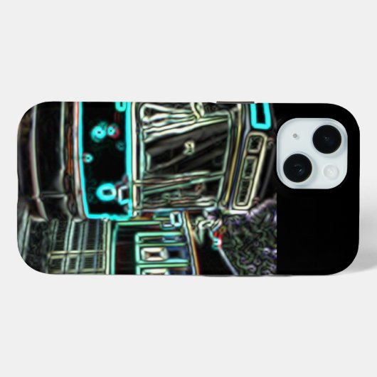 CLRV Neon bij stn iPhone 15 Hoesje (Achterkant (horizontaal))