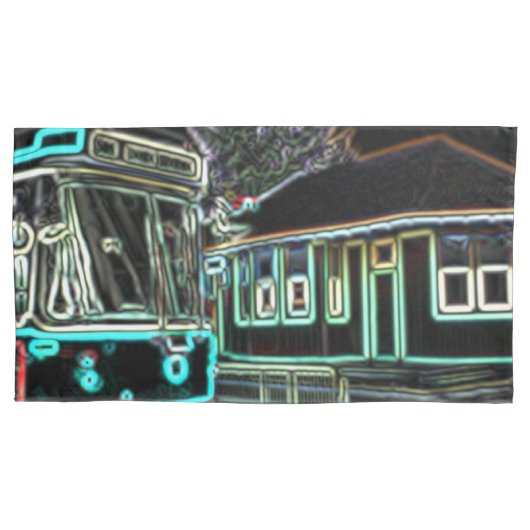 CLRV Neon bij stn King Size Dual Kussenslopen (Voorkant-Links)