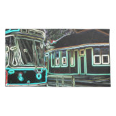 CLRV Neon bij stn King Size Single Kussensloop (Achterkant)