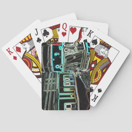 CLRV Neon bij stn Klassieke Pokerkaarten (Achterkant)