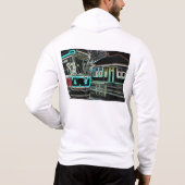 CLRV Neon bij stn Mannen Hoodie (Achterkant)