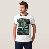 CLRV Neon bij stn Mannen T-shirt (Voorkant volledig)