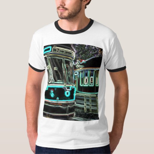 CLRV Neon bij stn Mannen T-shirt (Voorkant)