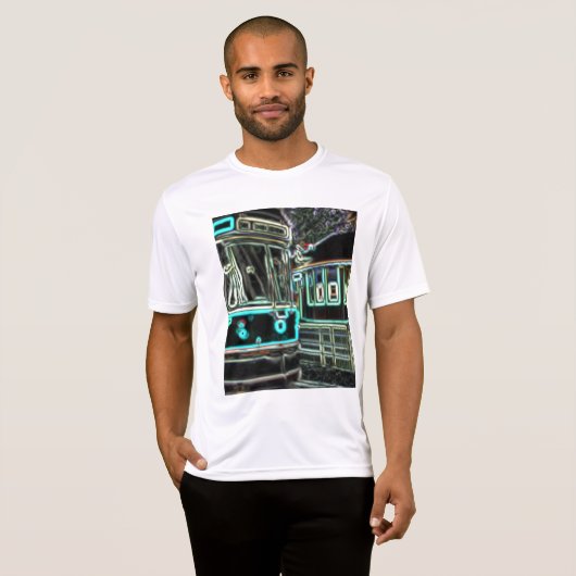 CLRV Neon bij stn Mannen T-shirt (Voorkant volledig)