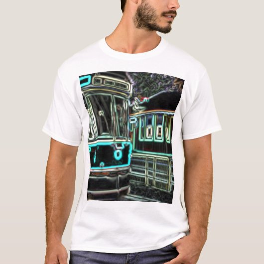 CLRV Neon bij stn Mannen T-shirt (Voorkant)
