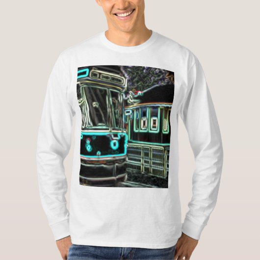 CLRV Neon bij stn Mannen T-shirt (Voorkant)