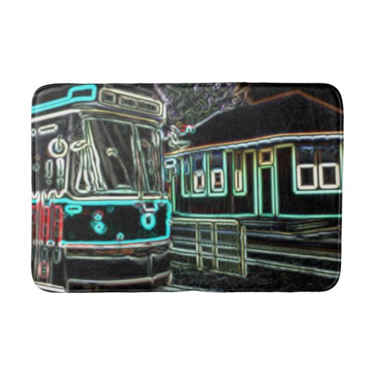 CLRV Neon bij stn Medium Bath Mat (Voorkant)