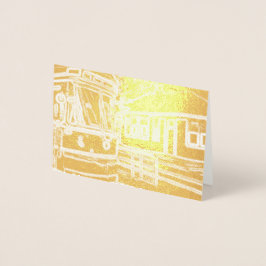 CLRV Neon bij stn Mini Horizontale Folie Gift Labe Kaarten