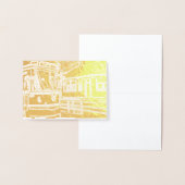 CLRV Neon bij stn Mini Horizontale Folie Gift Labe Kaarten (Display)