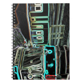 CLRV Neon bij stn Spiral Photo Notitieboek