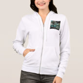 CLRV Neon bij stn Women's Full-Zip Hoodie (Voorkant)