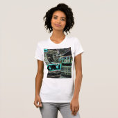 CLRV Neon bij stn Women's Slim Fit T-shirt (Voorkant volledig)