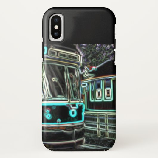 CLRV Neon op stn iPhone X Phone Case (Achterkant)