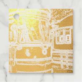 CLRV Neon op stn Square Folie Favoriet Label