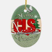 CLS CHRISTMAS Clinical Laboratory Scientist Keramisch Ornament (Voorkant)