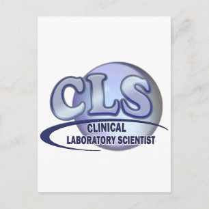 CLS FunBlue LOGO - KLINISCHE LABORATORIUMWETENSCHA Briefkaart