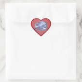 CLS FunBlue LOGO - KLINISCHE LABORATORIUMWETENSCHA Hart Sticker (Tas)
