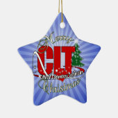 CLT CHRISTMAS klinisch laboratoriumtechnicus Keramisch Ornament (Rechts)